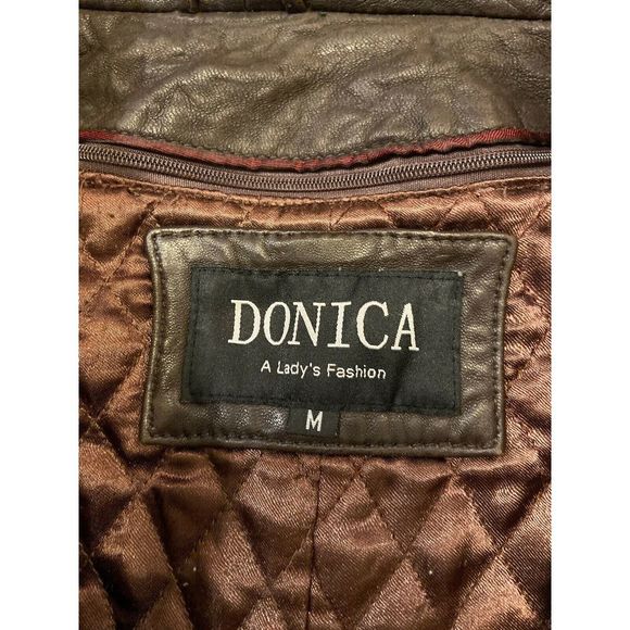 Donica Brown Insulate Geniune Leather Jacket - Picture 2 of 8